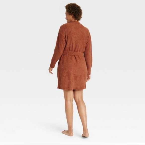 M L Stars Above Cozy Yarn Belted Bath Robe - Picture 3 of 11